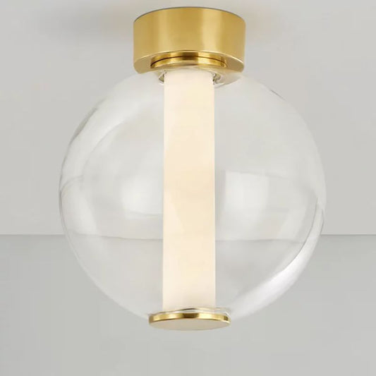 Alabaster Ball Ceiling Light