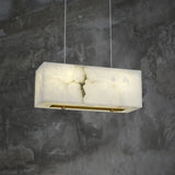 Alabaster Cuboid Dining Room Chandelier