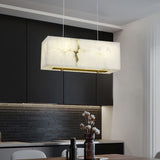 Alabaster Cuboid Dining Room Chandelier