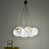 Alabaster Global Ceiling Chandelier