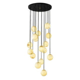 Alabaster Global Wavy Chandelier