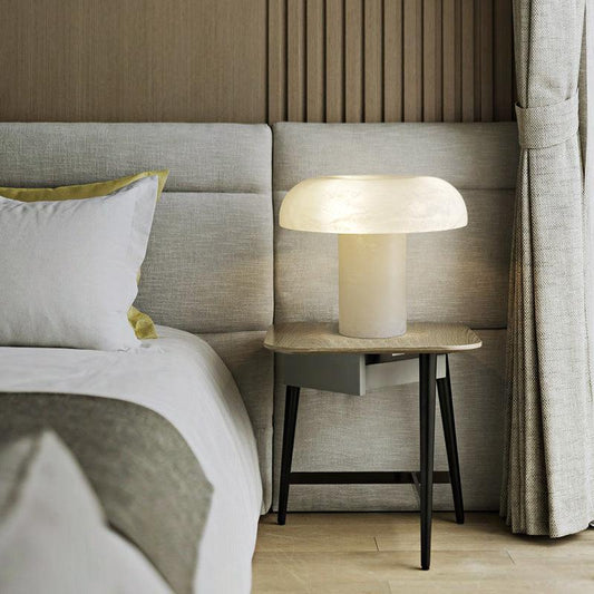 Modern Alabaster Mushroom Table Lamp