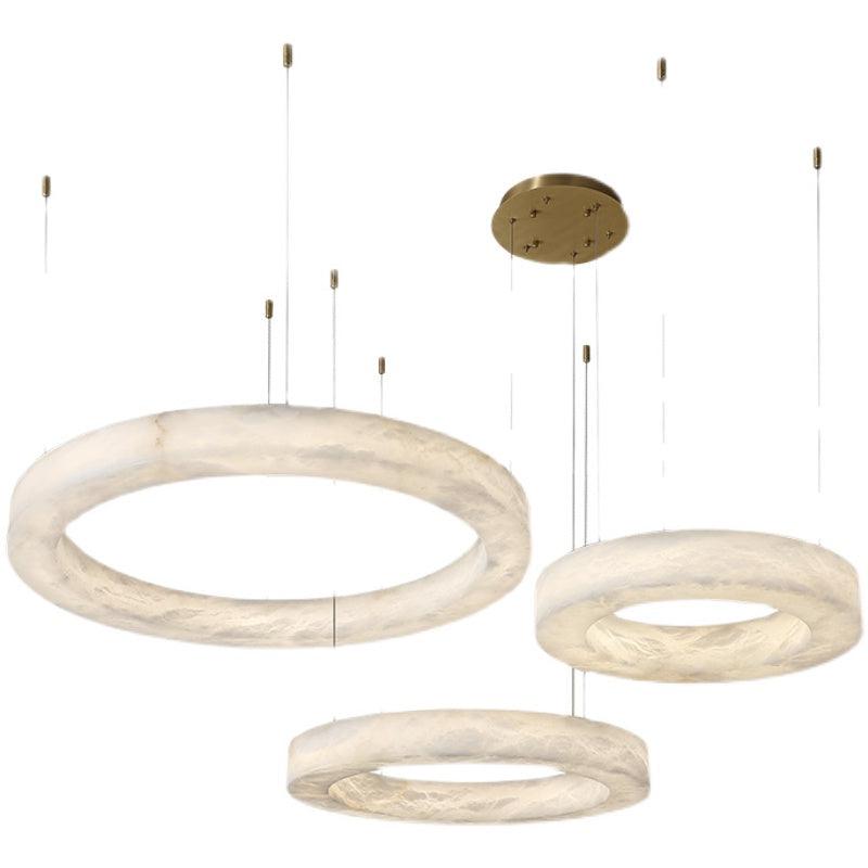 Alabaster Globle Chandelier Light