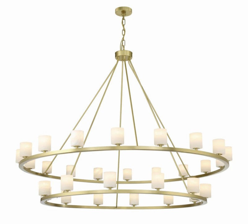 Aragon 30 Light Chandelier Alabaster