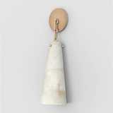 Steven Contemporary Alabaster Wall Sconce