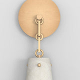 Steven Contemporary Alabaster Wall Sconce