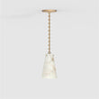 Steven Contemporary Unique Alabaster Pendant Light