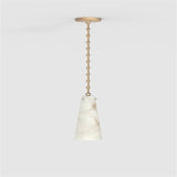 Steven Contemporary Unique Alabaster Pendant Light
