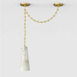 Steven Contemporary 1-Light Vintage Alabaster Chandelier