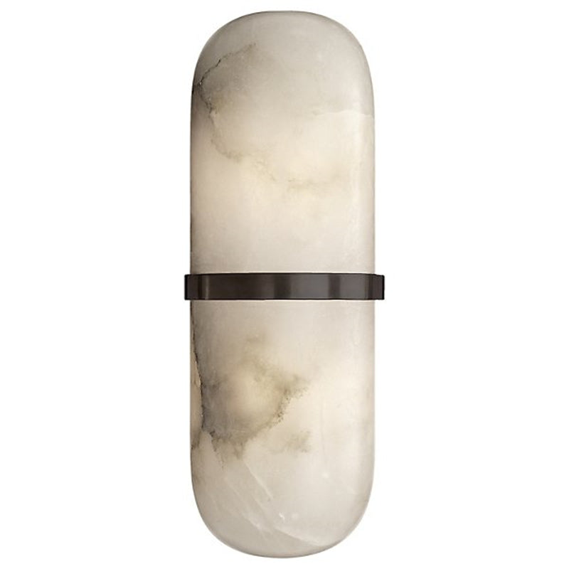 Lowell Melange Alabaster Pill Form Wall Sconce