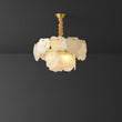 Alabaster Moira Modern Snowflake Multi-Layer Chandelier