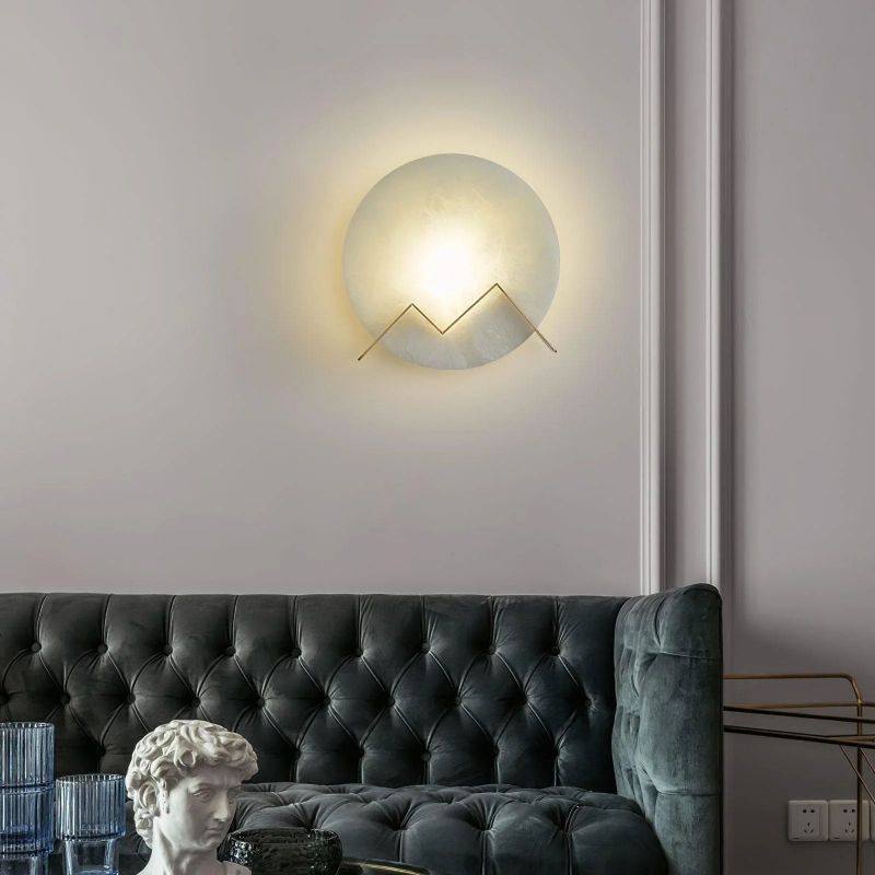 M Letter Alabaster Wall Sconce