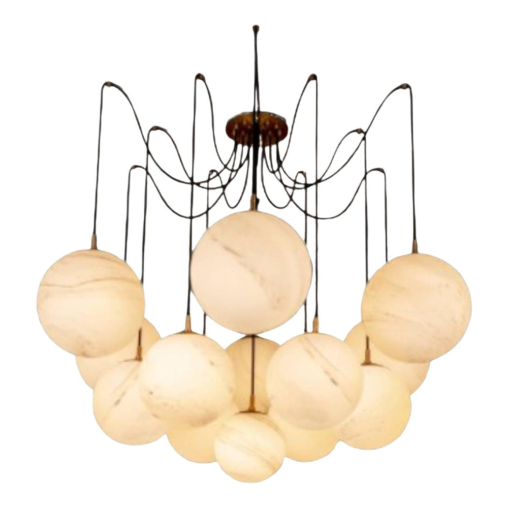 Alabaster Ball Chandelier