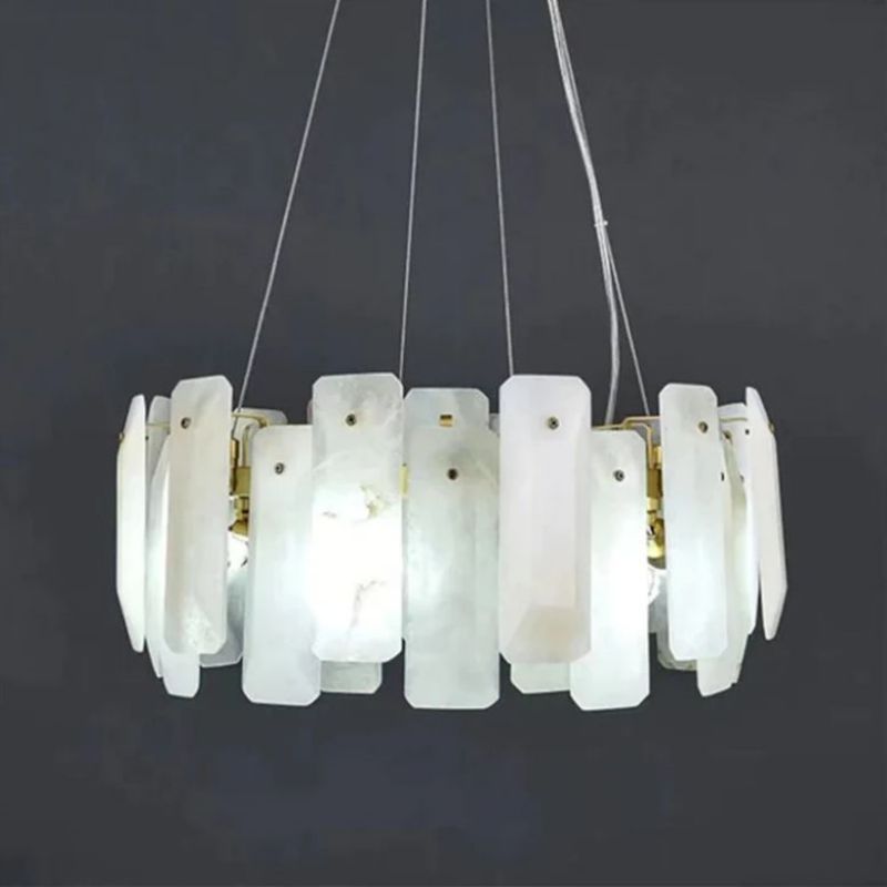 Moira Alabaster Round Chandelier