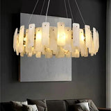 Moira Alabaster Round Chandelier