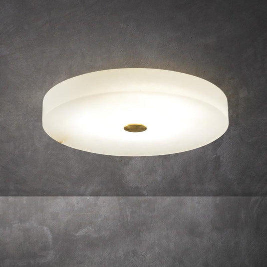 Alabaster Recessed Circular LED Chandelier