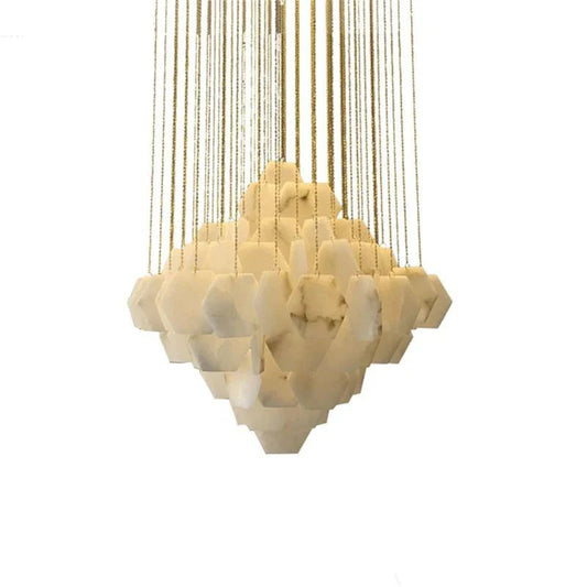 Talan Multi-layer Irregular Alabaster Chandelier