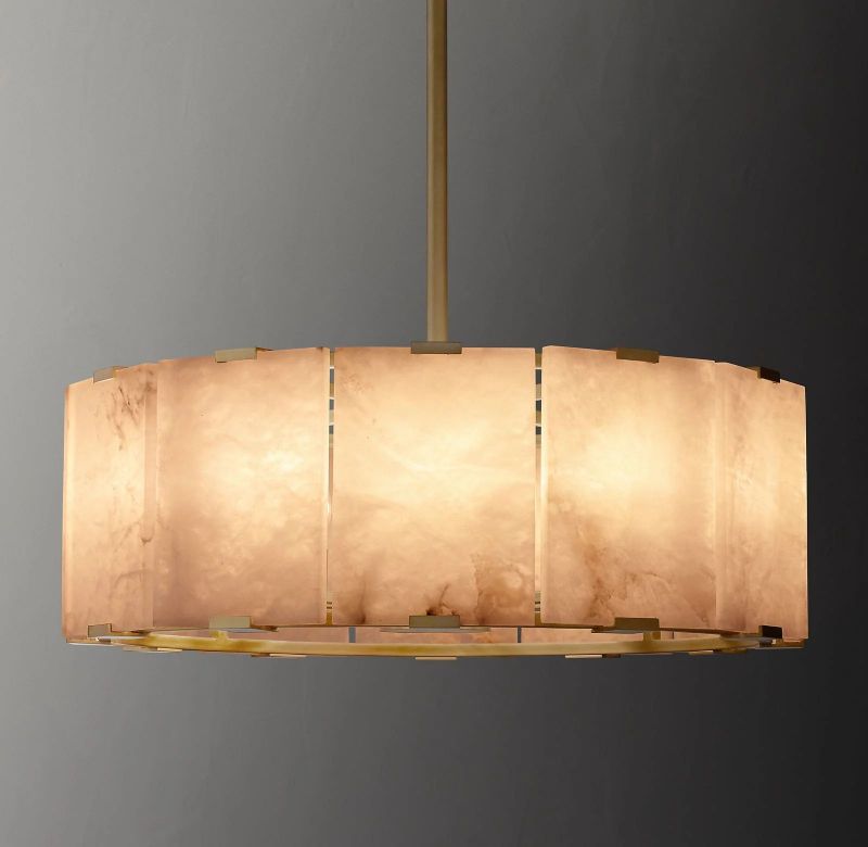 Tam Round Alabaster Chandelier