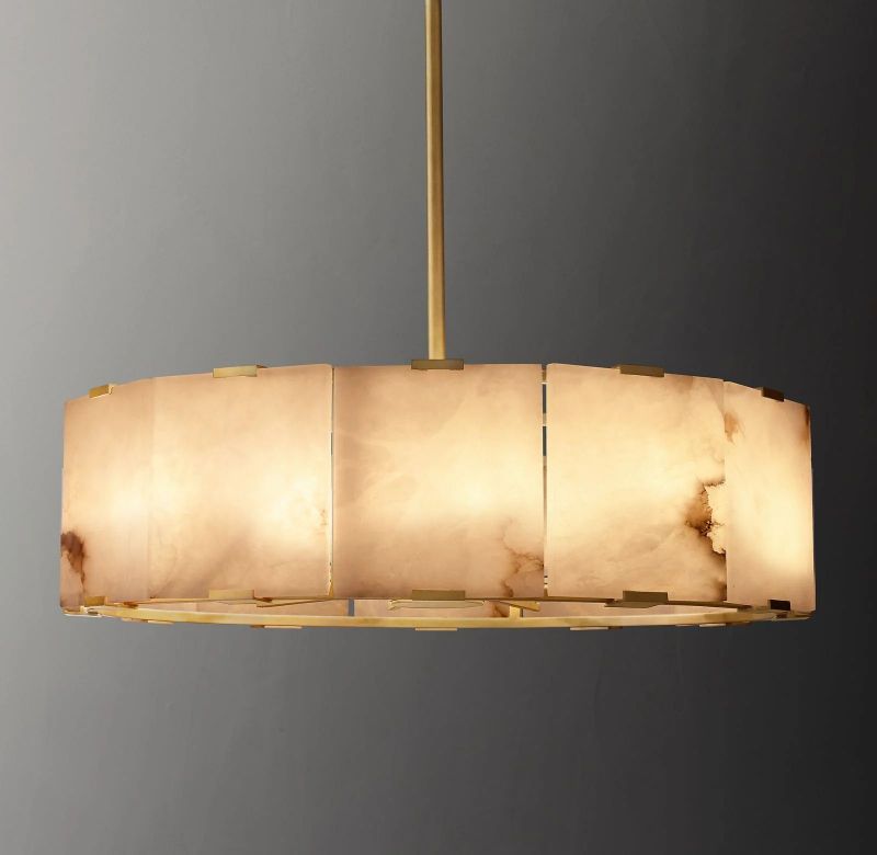 Tam Round Alabaster Chandelier