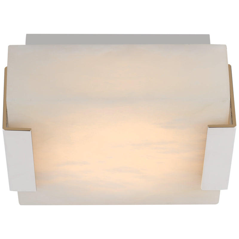 Kelly Wearstler Covet Low Clip Solitaire Flush Mount with Alabaster