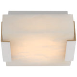 Kelly Wearstler Covet Low Clip Solitaire Flush Mount with Alabaster