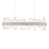 Acropolis 46in LED Linear Alabaster Chandelier