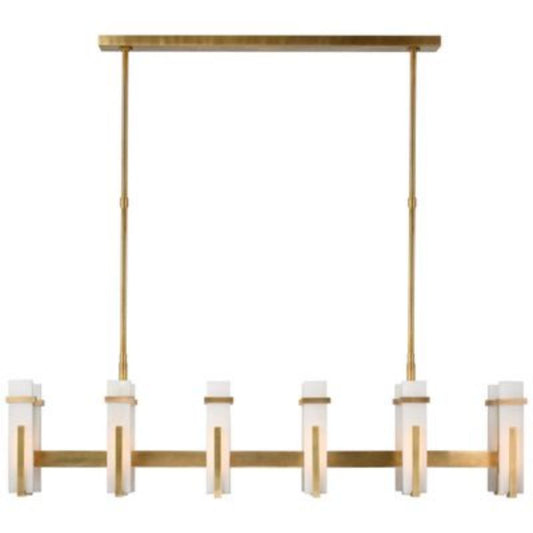 Alabaster Ian K Fowler Malik Large Linear Chandelier